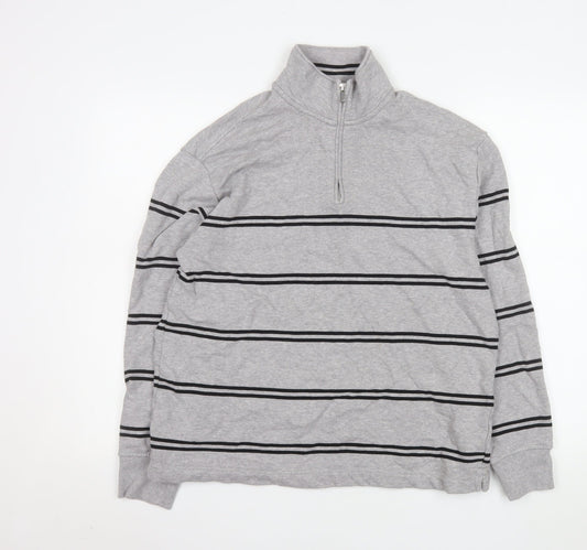 Mens UK Size M Marks and Spencer Grey Pullover Sweatshirt