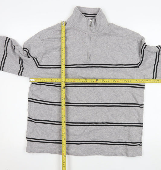Mens UK Size M Marks and Spencer Grey Pullover Sweatshirt