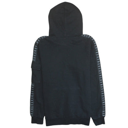 Adidas Boys Black Pullover Fleece Hoodie 13-14 Years Regular Fit
