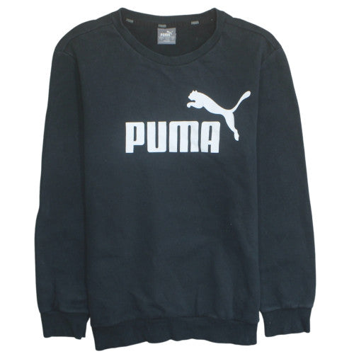 Mens UK Size S PUMA Black Pullover Sweatshirt