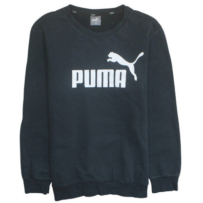 Mens UK Size S PUMA Black Pullover Sweatshirt