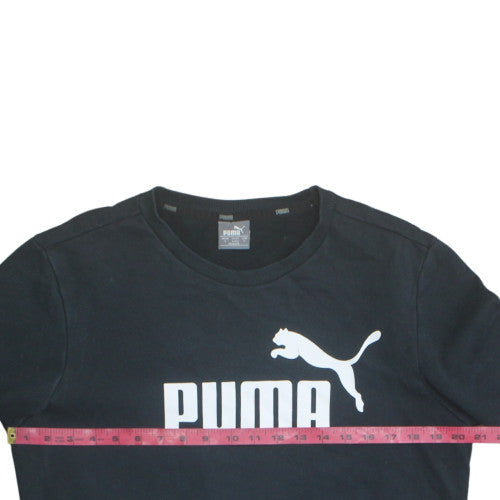 Mens UK Size S PUMA Black Pullover Sweatshirt