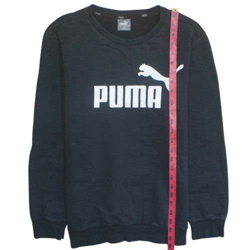 Mens UK Size S PUMA Black Pullover Sweatshirt