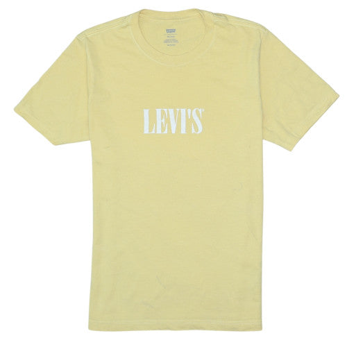 Mens UK Size XS Levi's Yellow  T-Shirt