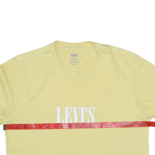 Mens UK Size XS Levi's Yellow  T-Shirt