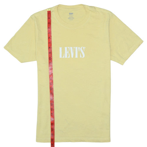 Mens UK Size XS Levi's Yellow  T-Shirt