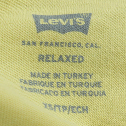 Mens UK Size XS Levi's Yellow  T-Shirt