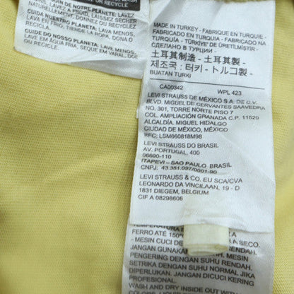Mens UK Size XS Levi's Yellow  T-Shirt