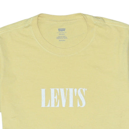 Mens UK Size XS Levi's Yellow  T-Shirt