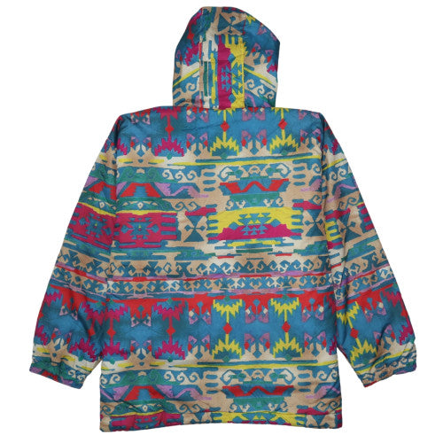 CHRISMAS'S Women's Multicoloured Aztec Hooded Cotton Jacket Size 10