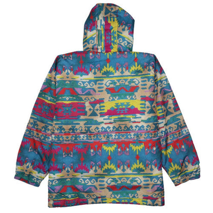 CHRISMAS'S Women's Multicoloured Aztec Hooded Cotton Jacket Size 10