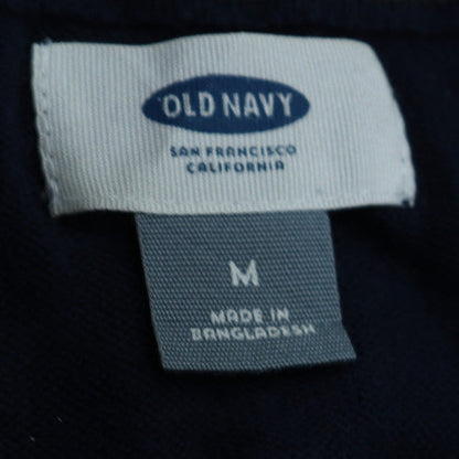 Old Navy Men's Blue Cotton V-Neck Pullover Jumper Size M