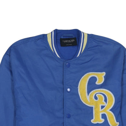 Colourful Rebel Womens Blue XS Varsity Bomber Jacket