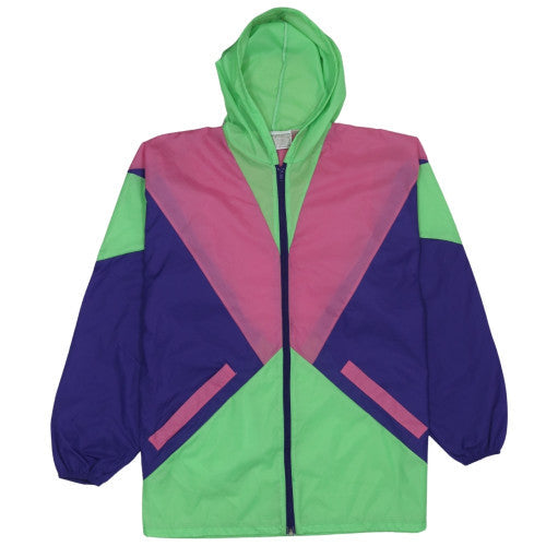 Womens UK Size L Passworld Multicoloured Windbreaker Coat
