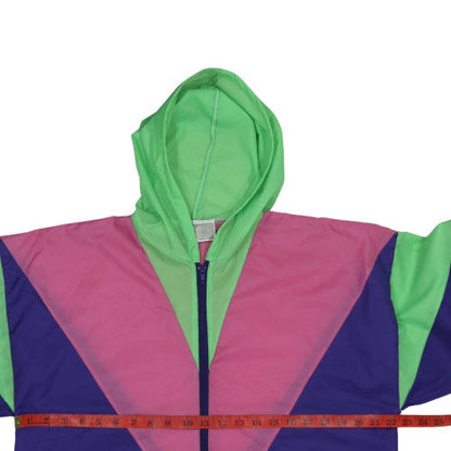 Womens UK Size L Passworld Multicoloured Windbreaker Coat
