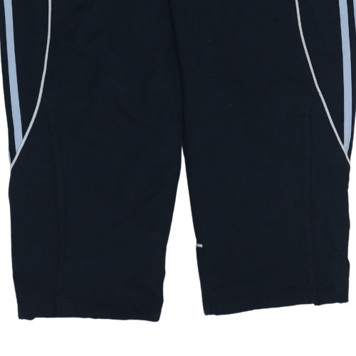 Adidas Men’s Black L Track Pants Quick Dry Activewear Trousers