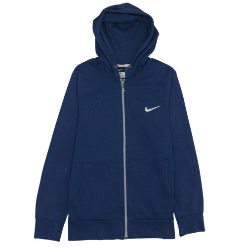 Mens UK Size S Nike Blue Full Zip Hoodie