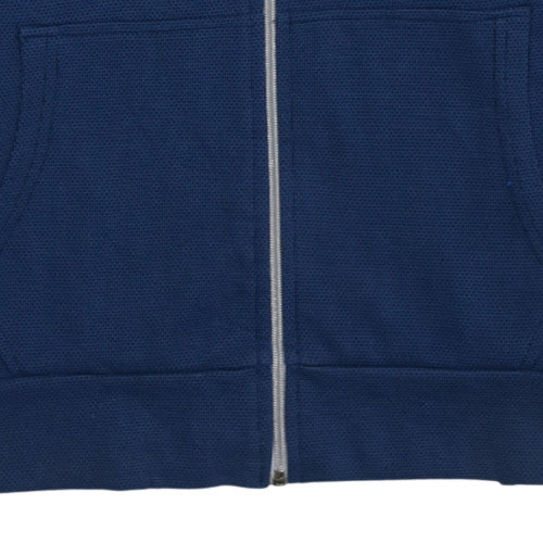 Mens UK Size S Nike Blue Full Zip Hoodie