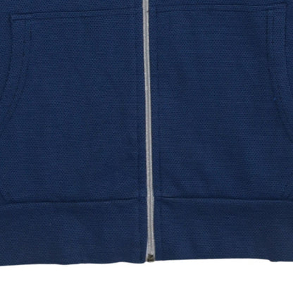 Mens UK Size S Nike Blue Full Zip Hoodie