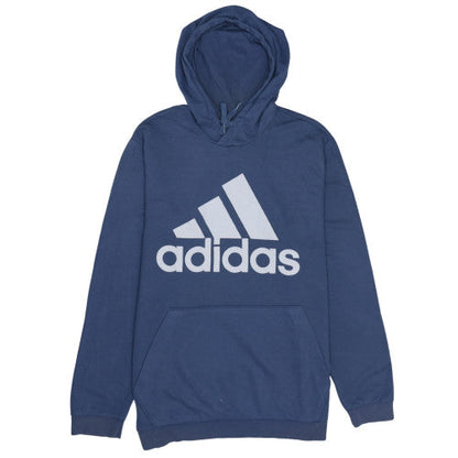 Mens UK Size XL adidas Blue Pullover Hoodie