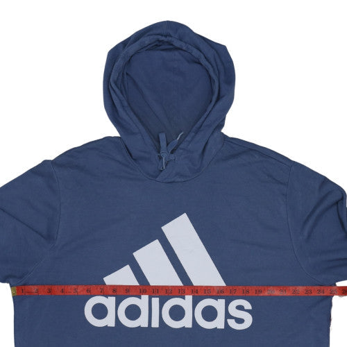 Mens UK Size XL adidas Blue Pullover Hoodie