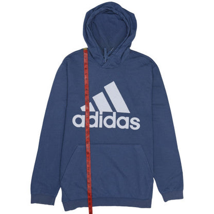 Mens UK Size XL adidas Blue Pullover Hoodie