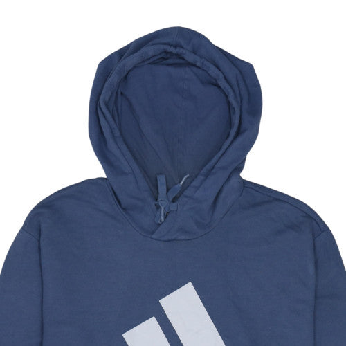 Mens UK Size XL adidas Blue Pullover Hoodie