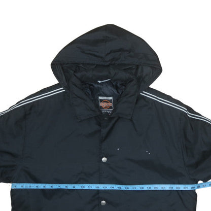 Mens UK Size L Wampum Black Windbreaker Coat