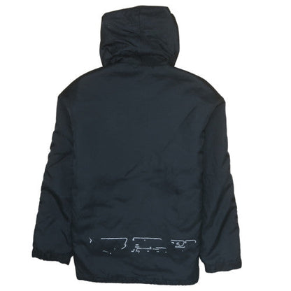 Mens UK Size L Wampum Black Windbreaker Coat