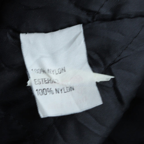 Mens UK Size L Wampum Black Windbreaker Coat