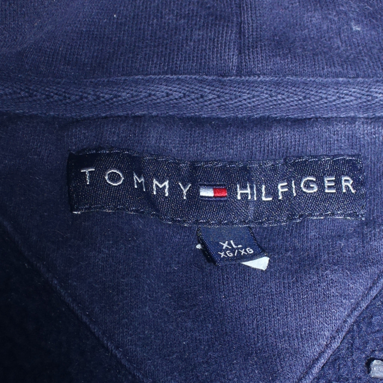 Mens UK Size XL Tommy Hilfiger Blue Full Zip Hoodie