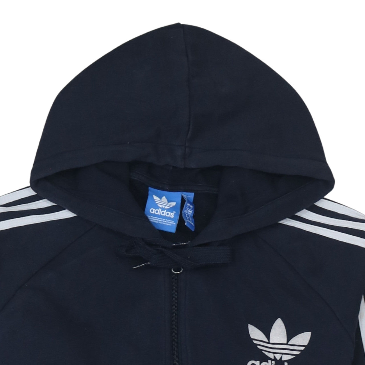 Mens UK Size M adidas Blue Full Zip Hoodie