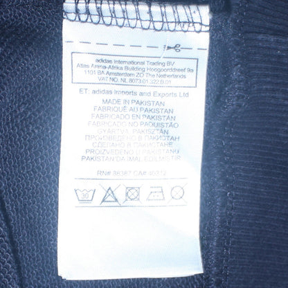 Mens UK Size M adidas Blue Full Zip Hoodie