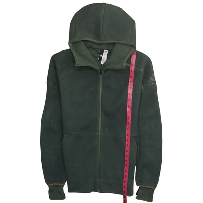 Mens UK Size S adidas Green Full Zip Hoodie