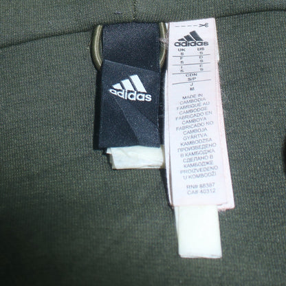 Mens UK Size S adidas Green Full Zip Hoodie