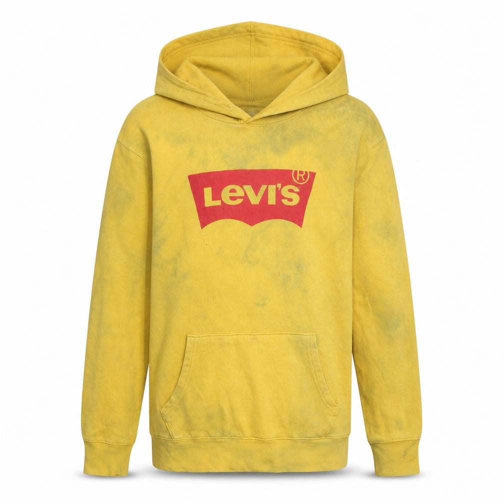 Mens UK Size M Levi's Yellow Pullover Hoodie