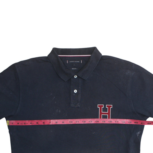 Mens UK Size L Tommy Hilfiger 100% Cotton Polo Shirt