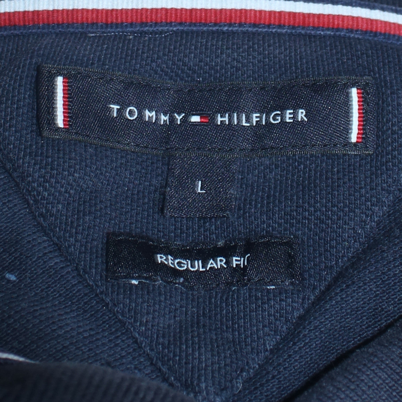 Mens UK Size L Tommy Hilfiger 100% Cotton Polo Shirt