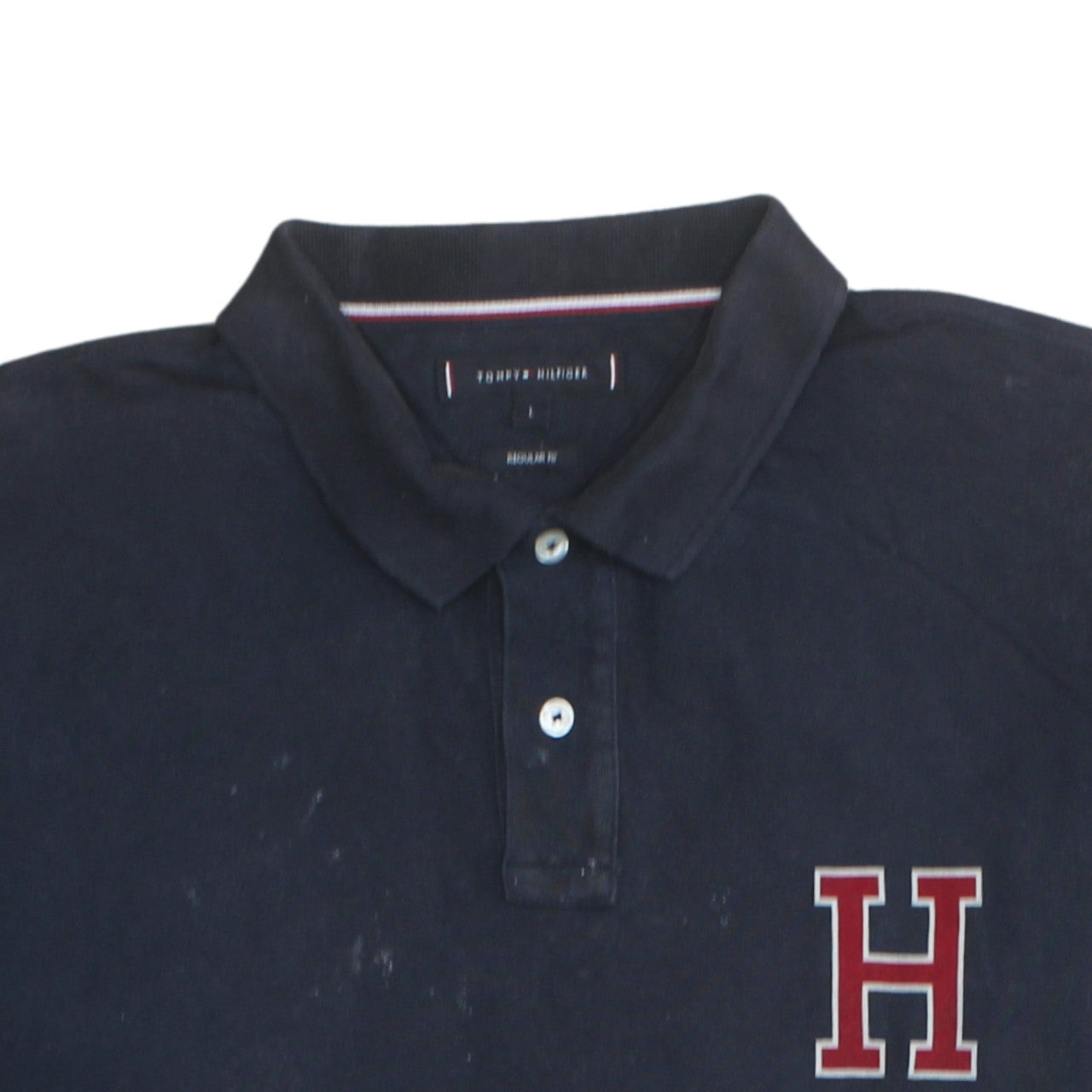 Mens UK Size L Tommy Hilfiger 100% Cotton Polo Shirt