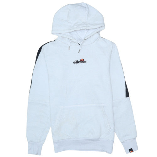 Mens UK Size S ellesse White Pullover Hoodie