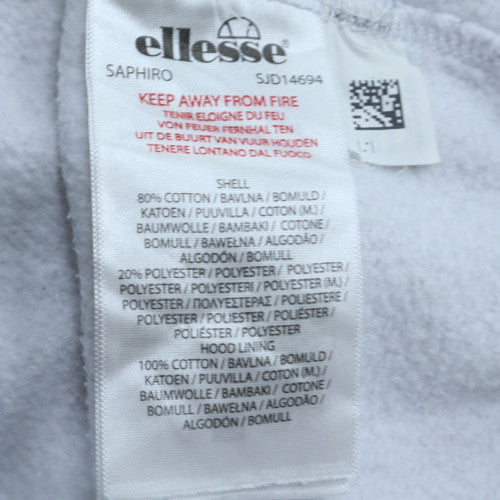 Mens UK Size S ellesse White Pullover Hoodie