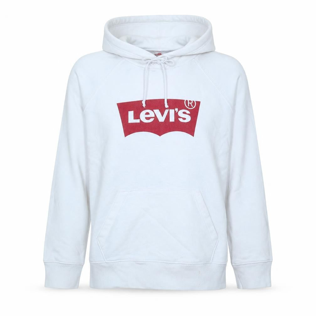 Mens UK Size M Levi's White Pullover Hoodie