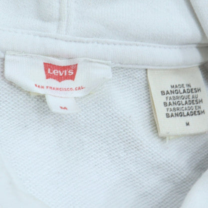 Mens UK Size M Levi's White Pullover Hoodie