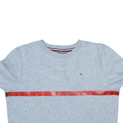 Tommy Hilfiger Boys Grey Pullover Sweatshirt Size 164 Long Sleeve