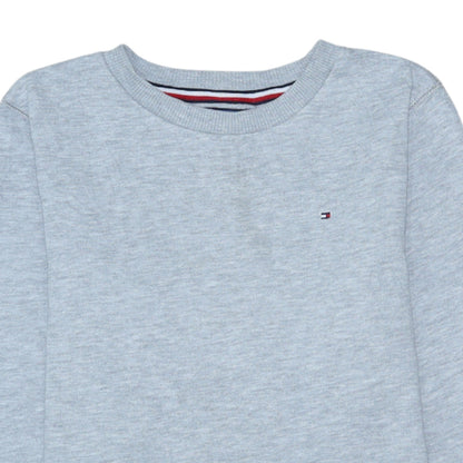 Tommy Hilfiger Boys Grey Pullover Sweatshirt Size 164 Long Sleeve