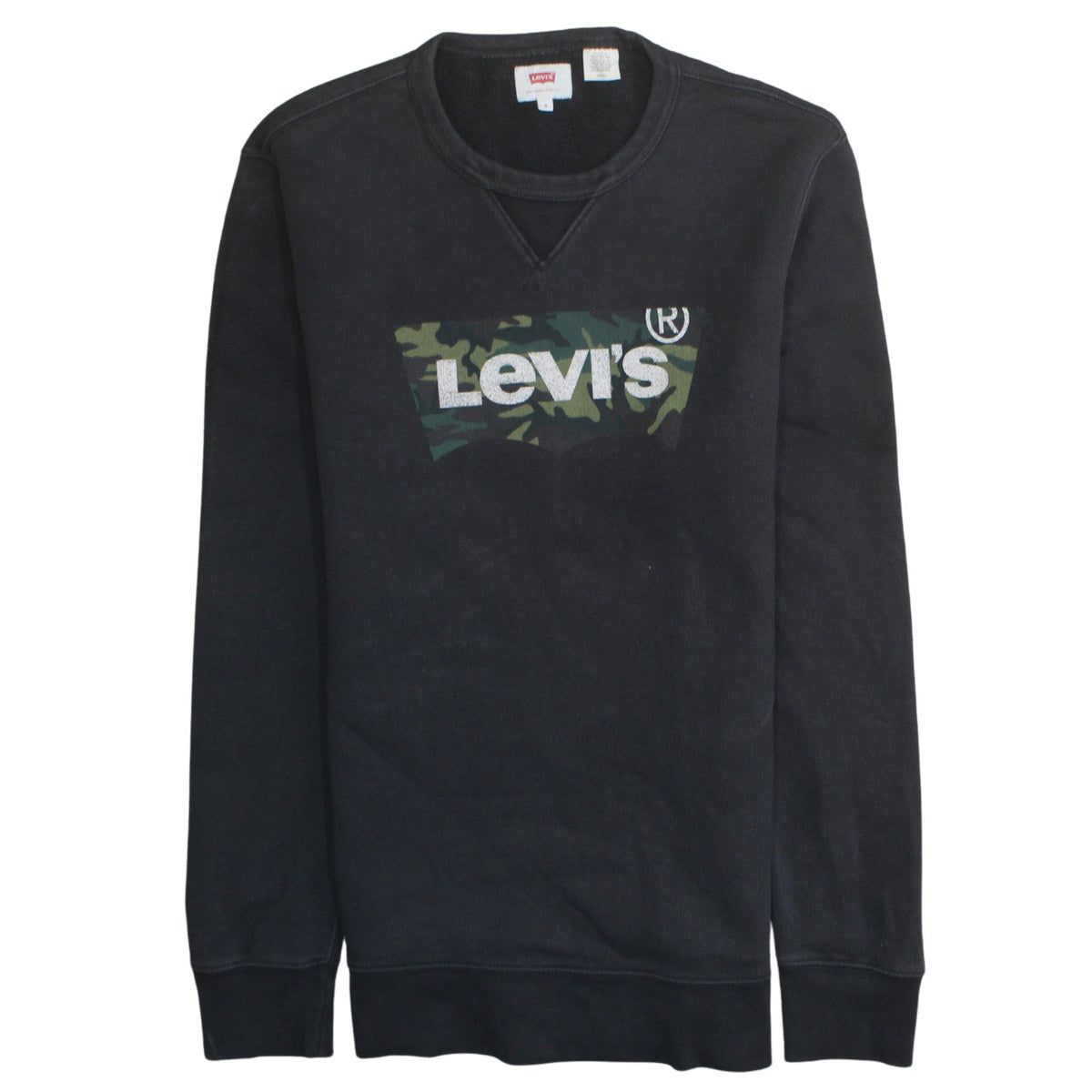 Mens UK Size S Levi's Black Pullover Sweatshirt