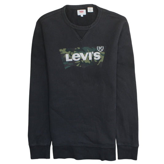 Mens UK Size S Levi's Black Pullover Sweatshirt