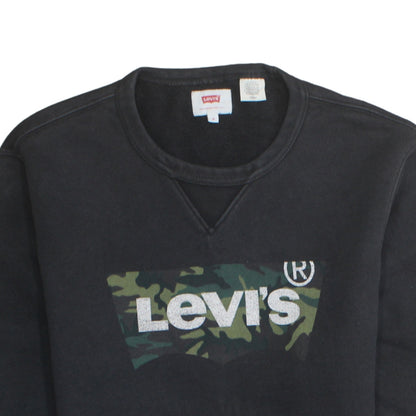 Mens UK Size S Levi's Black Pullover Sweatshirt