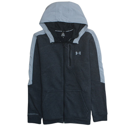 Mens UK Size L Under armour Grey Full Zip Hoodie