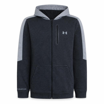 Mens UK Size L Under armour Grey Full Zip Hoodie